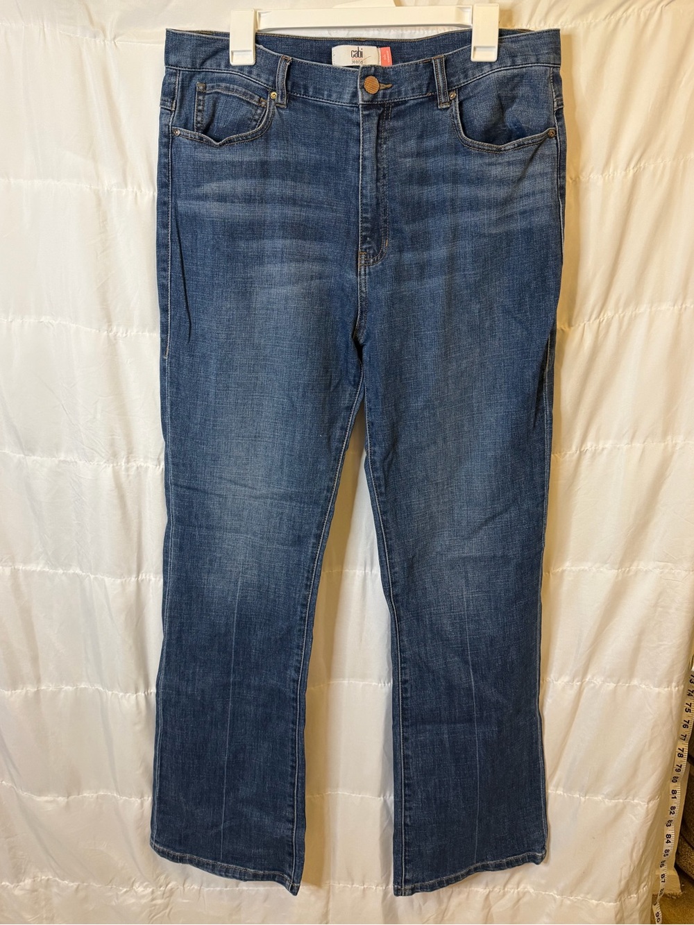 CAbi straight leg SIZE 14 jeans Mid Rise